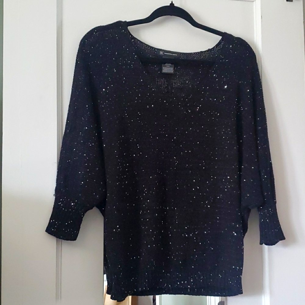 Sparkle dolman sleeve top